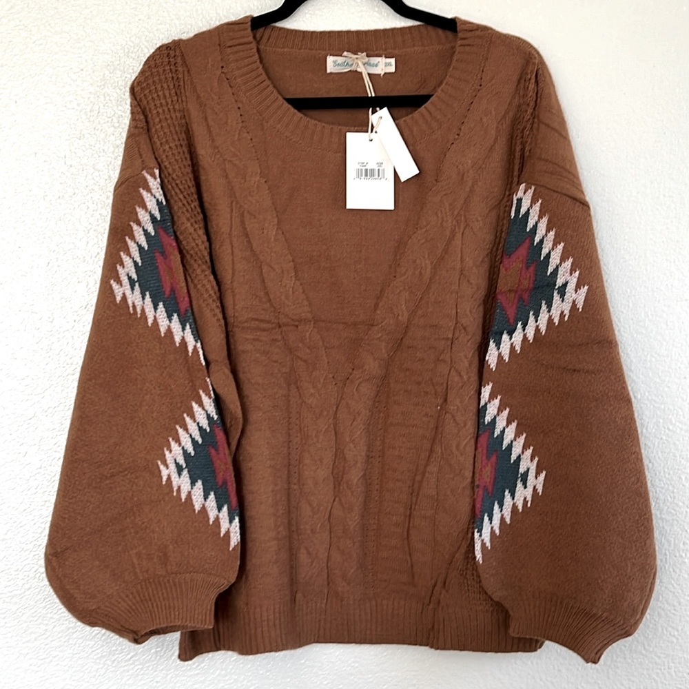 Cable knit sweater